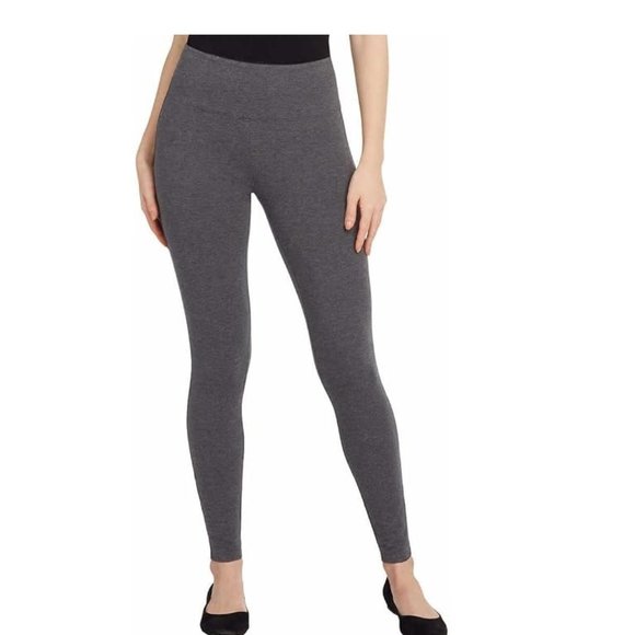 NWT Max & Mia Womens High Waist French Terry Legging Charcoal Size S $60 9HL163 - Picture 1 of 4
